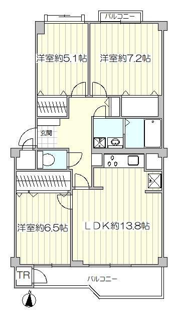 京王めじろ台マンションＥ棟