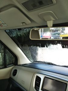 洗車中