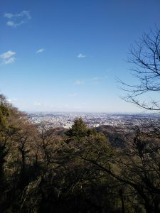 ケーブルカー高尾山駅付近からの眺望