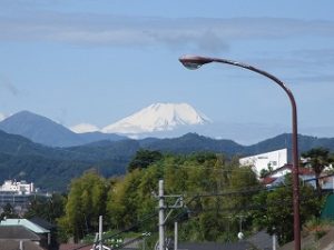 2020年5月17日　今朝の八王子から見える富士山です