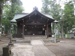 今朝の富士森公園の浅間神社です