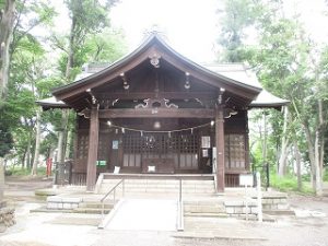 2020年6月30日　朝の富士森公園の浅間神社です