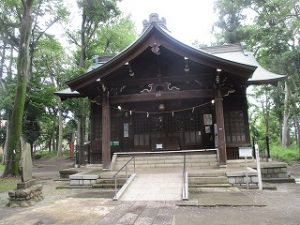 2020年7月7日　朝の富士森公園の浅間神社です