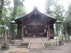 2020年7月10日　朝の富士森公園の浅間神社です
