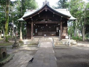 今朝の富士森公園の浅間神社です