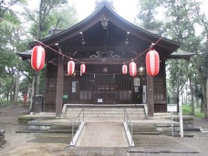 2020年7月31日　朝の富士森公園の浅間神社です