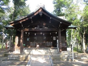 2020年8月16日　朝の富士森公園の浅間神社です