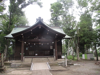 2020年8月17日　朝の富士森公園の浅間神社です