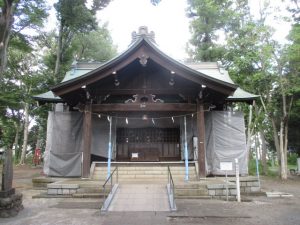 2020年8月28日　朝の富士森公園の浅間神社です