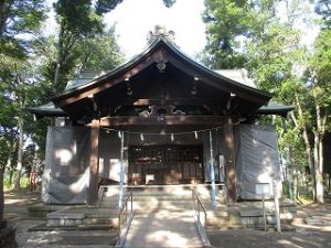 2020年8月29日　朝の富士森公園の浅間神社です