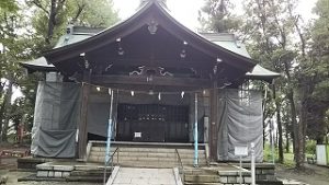 2020年9月6日　朝の富士森公園の浅間神社です