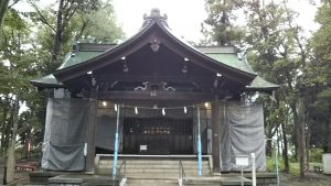 2020年9月12日　朝の富士森公園の浅間神社です