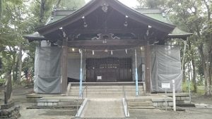 2020年9月1日　朝の富士森公園の浅間神社です