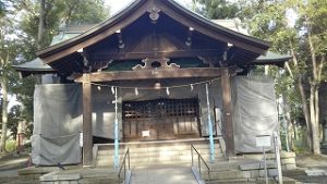 2020年9月4日　朝の富士森公園の浅間神社です