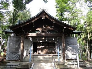 2020年9月15日　朝の富士森公園の浅間神社です