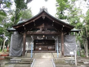 2020年9月18日　朝の富士森公園の浅間神社です