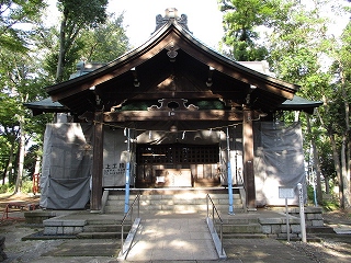 2020年9月22日　朝の富士森公園の浅間神社です