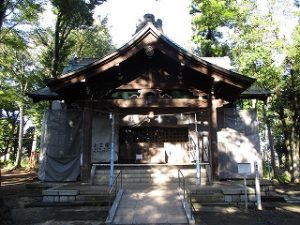 2020年9月28日　朝の富士森公園の浅間神社です