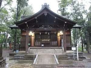 2020年10月10日　朝の富士森公園の浅間神社です