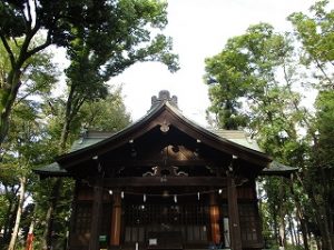 2020年10月18日　朝の富士森公園の浅間神社です