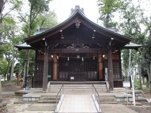 2020年10月19日　朝の富士森公園の浅間神社です