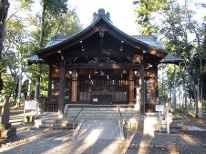 2020年10月31日　朝の富士森公園の浅間神社です