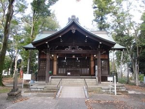 2020年11月2日　朝の富士森公園の浅間神社です