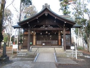 2020年11月30日　朝の富士森公園の浅間神社です
