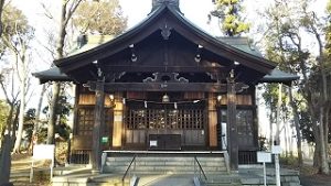 2020年12月15日　朝の富士森公園の浅間神社です