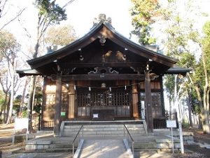 2020年12月1日　朝の富士森公園の浅間神社です