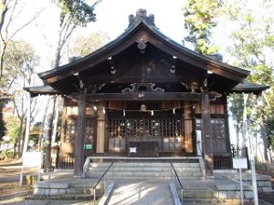 2020年12月7日　朝の富士森公園の浅間神社です