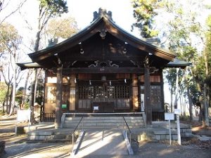 2020年12月22日　朝の富士森公園の浅間神社です
