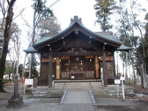 2020年12月24日　朝の富士森公園の浅間神社です
