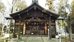 2021年1月18日　朝の富士森公園の浅間神社です