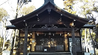 2021年1月19日　朝の富士森公園の浅間神社です