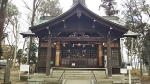 2021年1月11日　朝の富士森公園の浅間神社です