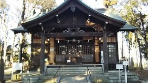 2021年1月22日　朝の富士森公園の浅間神社です