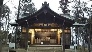 2021年1月23日　朝の富士森公園の浅間神社です