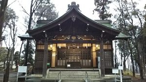 2021年1月24日　朝の富士森公園の浅間神社です