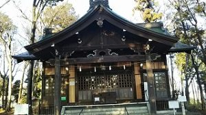 2021年1月25日　朝の富士森公園の浅間神社です