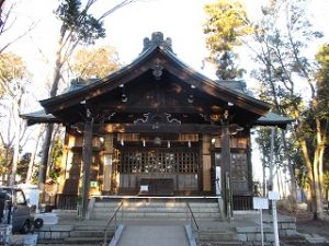 2021年1月9日　朝の富士森公園の浅間神社です