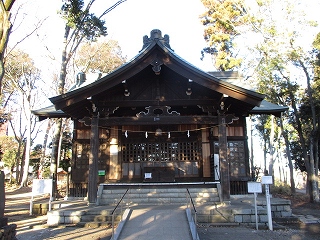2021年1月10日　朝の富士森公園の浅間神社です