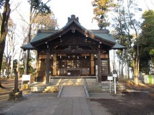 2021年1月16日　朝の富士森公園の浅間神社です