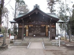 2021年1月17日　朝の富士森公園の浅間神社です