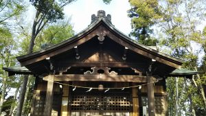 2021年4月10日　朝の富士森公園の浅間神社です