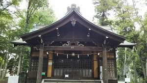 2021年5月18日　朝の富士森公園の浅間神社です