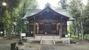 2021年6月19日　朝の富士森公園の浅間神社です