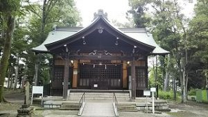 2021年7月13日朝の富士森公園の浅間神社です