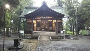 2021年7月3日朝の富士森公園の浅間神社です