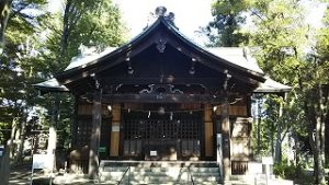 2021年7月17日朝の富士森公園の浅間神社です
